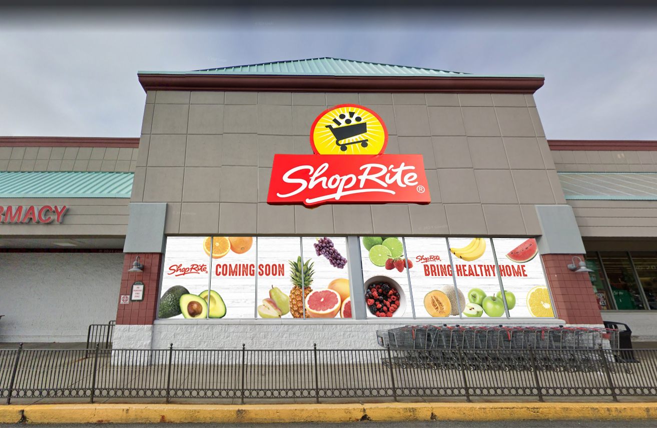 ShopRite Edgewater storefront window graphics